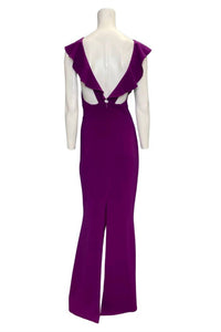 Issue New York - V Neck Evening Gown