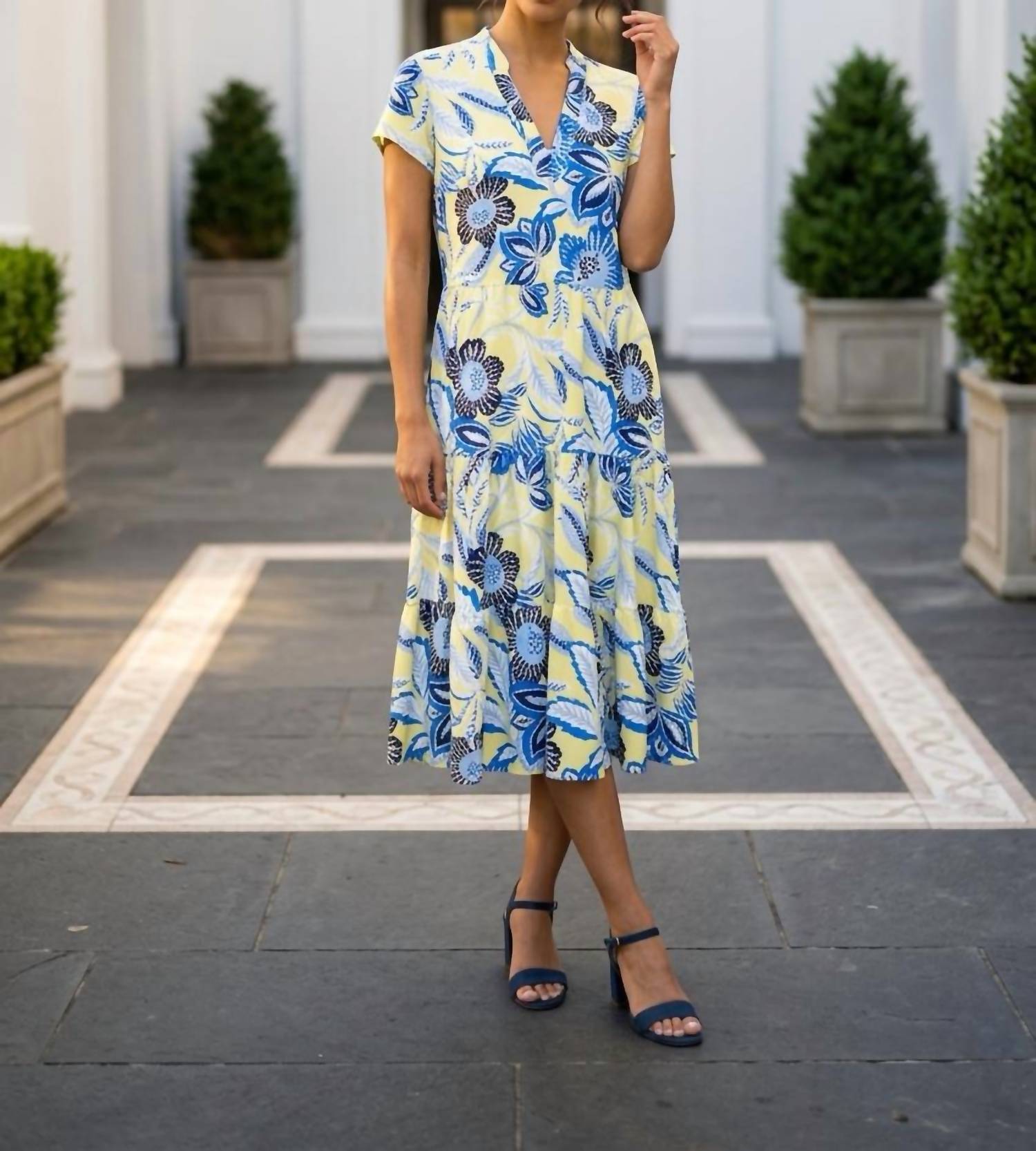 Jude Connally - Blooming Botantics Butter Libby Dress