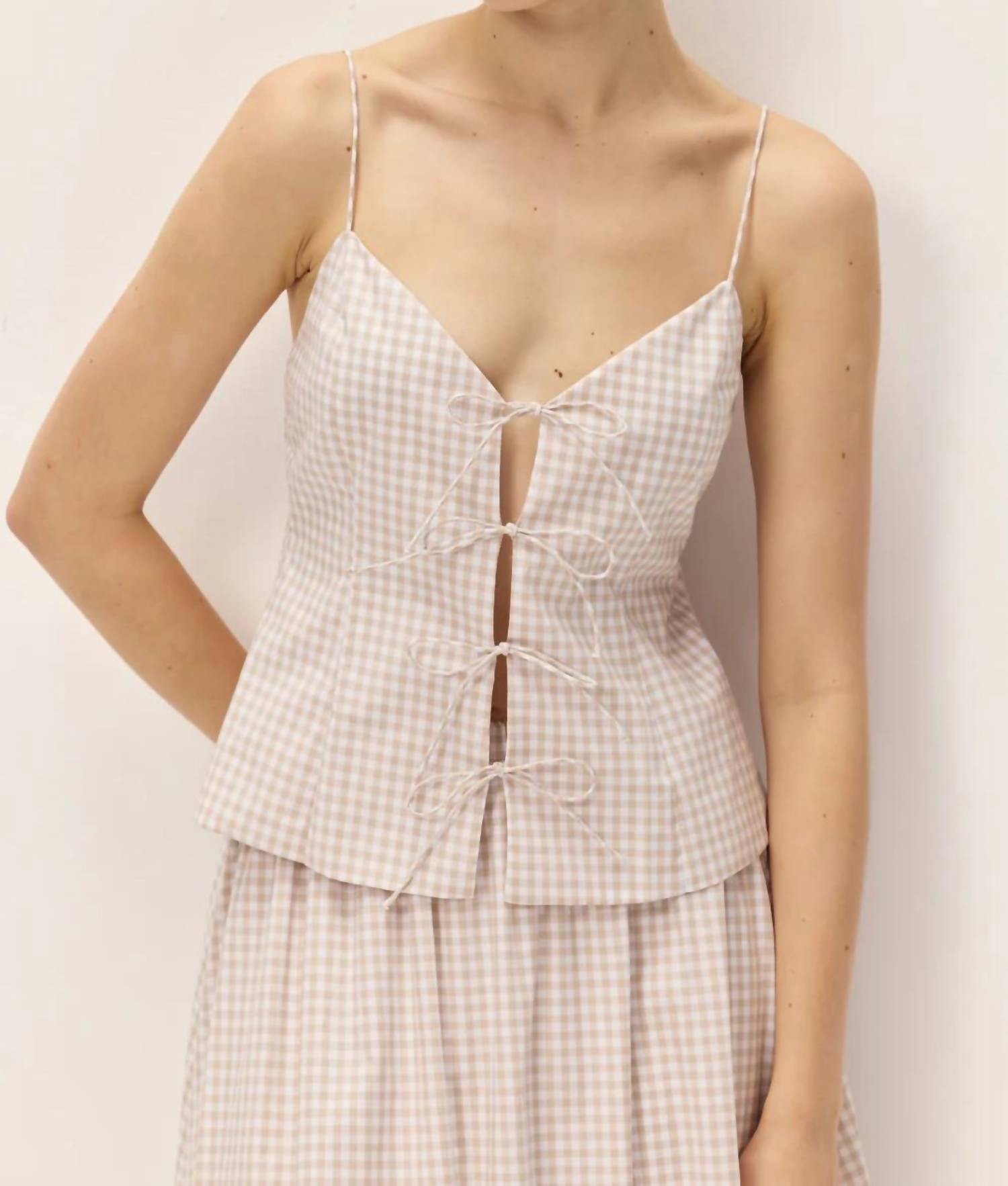 Elodie - Vionnet Gingham Top