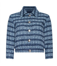 L'Agence - Jia Cropped Tweed Jacke