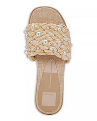 Dolce Vita - Women's Grazie Pearl Slip On Woven Slide Sandals