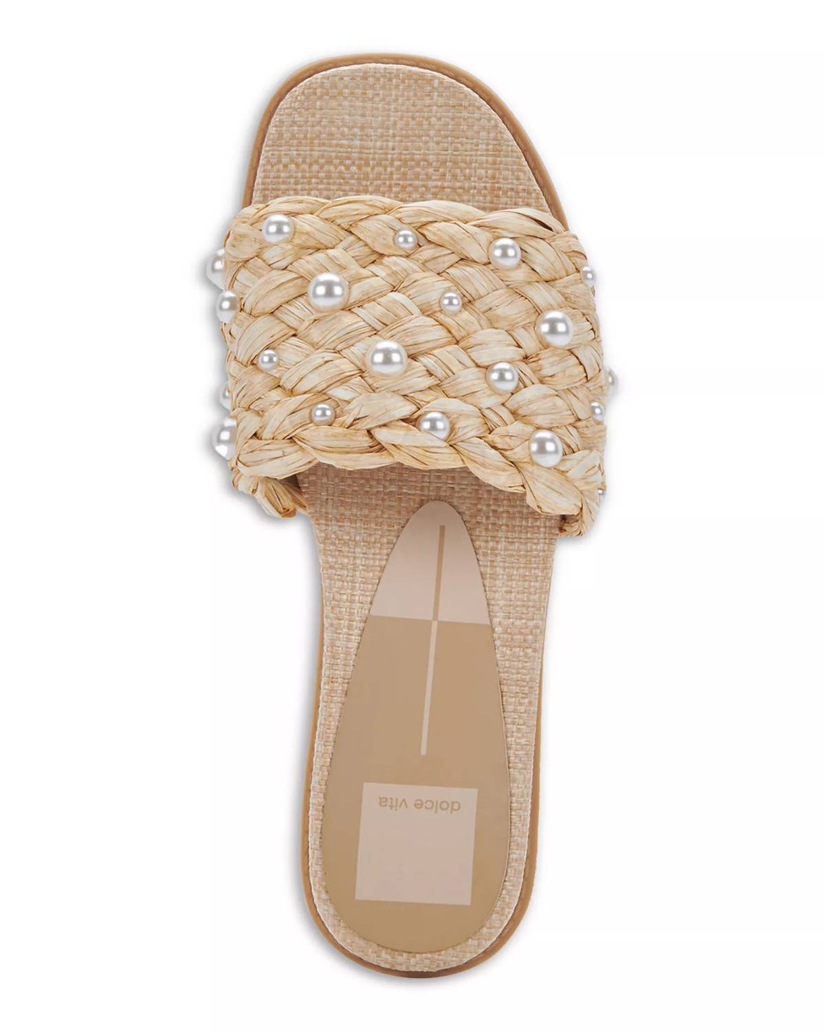 Dolce Vita - Women's Grazie Pearl Slip On Woven Slide Sandals
