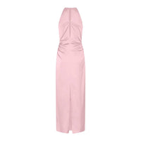 Rotate - Halterneck Ruched Maxi Dress