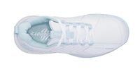 K-Swiss Women's Ultrashot 3 Tennis Shoe in white blueglow - women's shoe - detail view