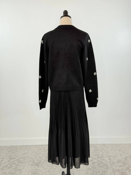 Dex Clothing - Women's Tape Pleated Midi Skirt