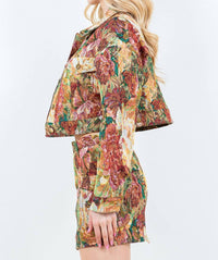 American Bazi - Autumn Jacquard Crop Jacket