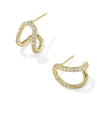 Kendra Scott - Women's Daphne Pave Huggie Earrings