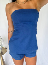 Sky To Moon - The Riviera Strapless Top And Short Set