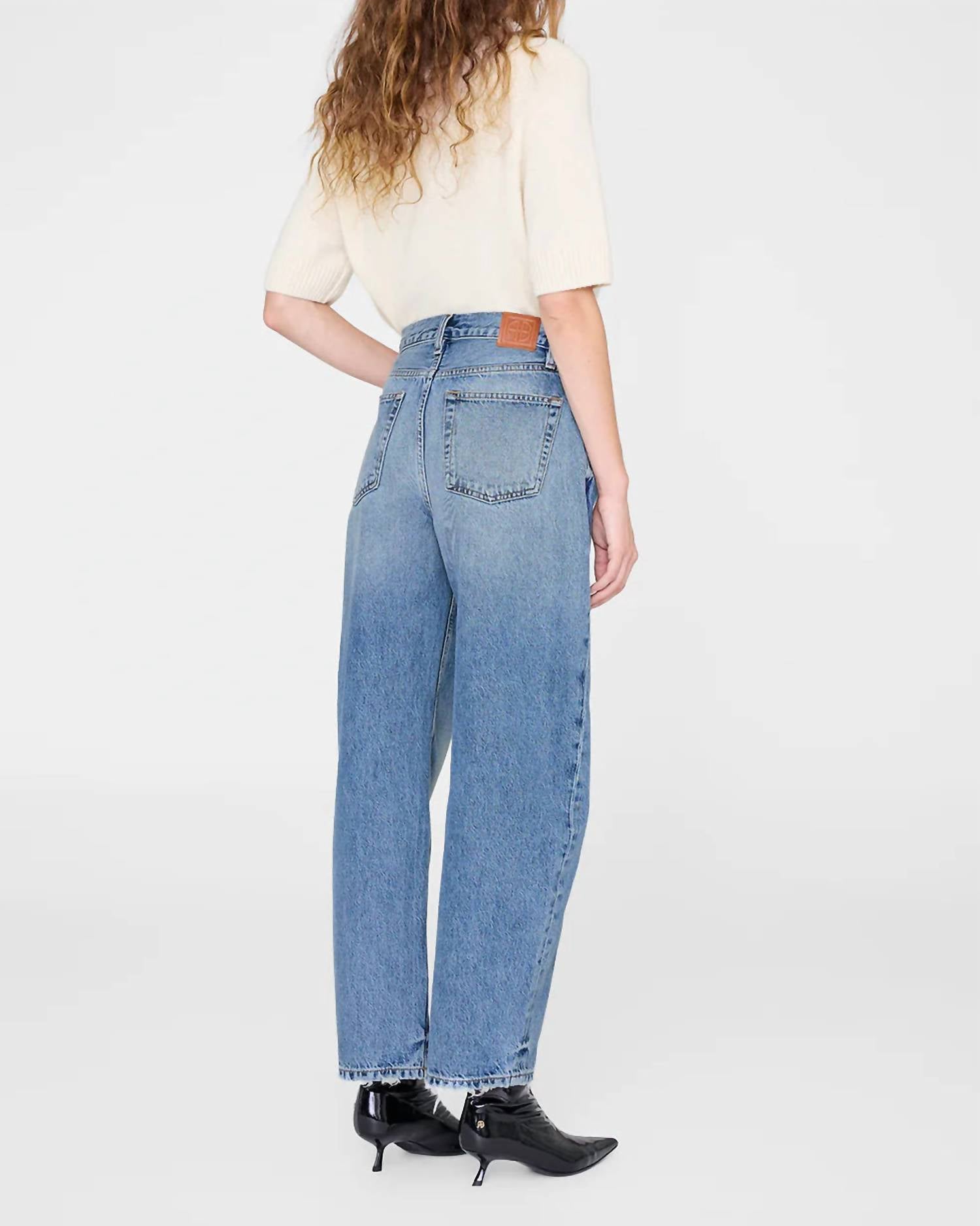 Anine Bing - Fritz Mid Rise Straight Leg Jeans
