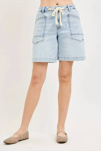 Risen - Sandra Slouchy Denim Drawstring Short