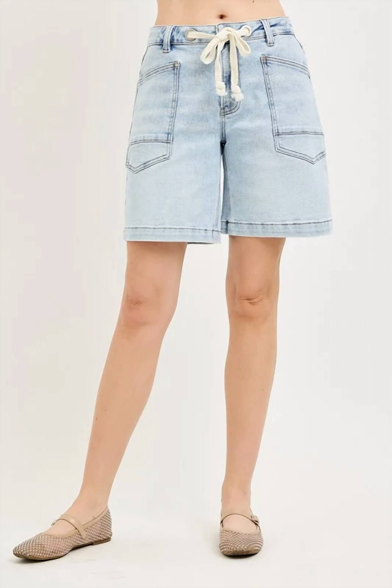Risen - Sandra Slouchy Denim Drawstring Short