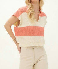 Illa Illa - Blair Sleeveless Sweater With Stripes