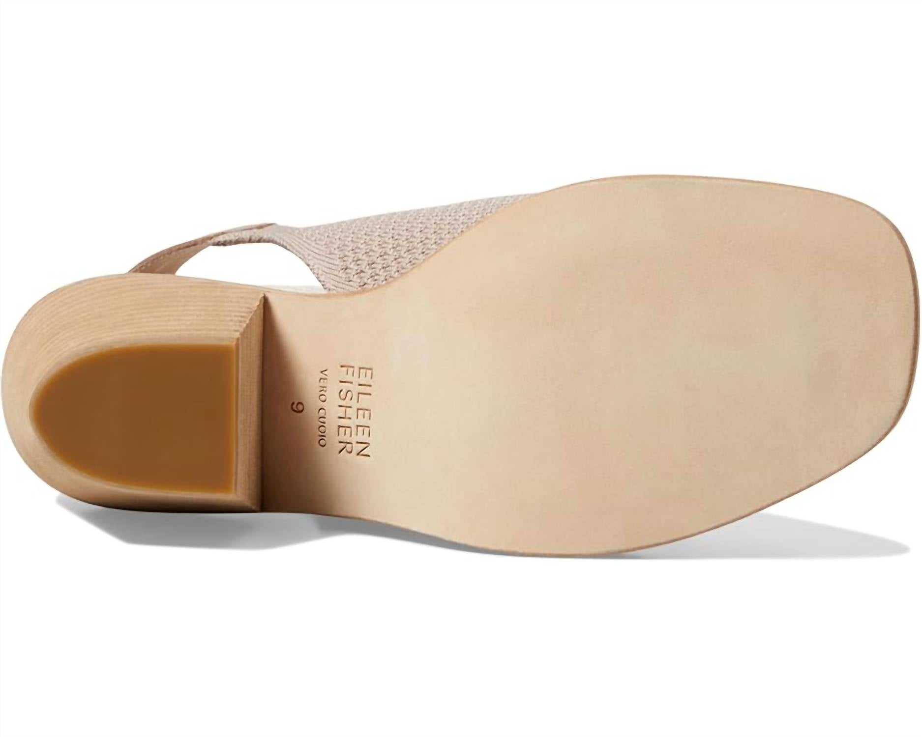 Eileen Fisher - Women's Avil Block Heel Knit Slingback Sandals