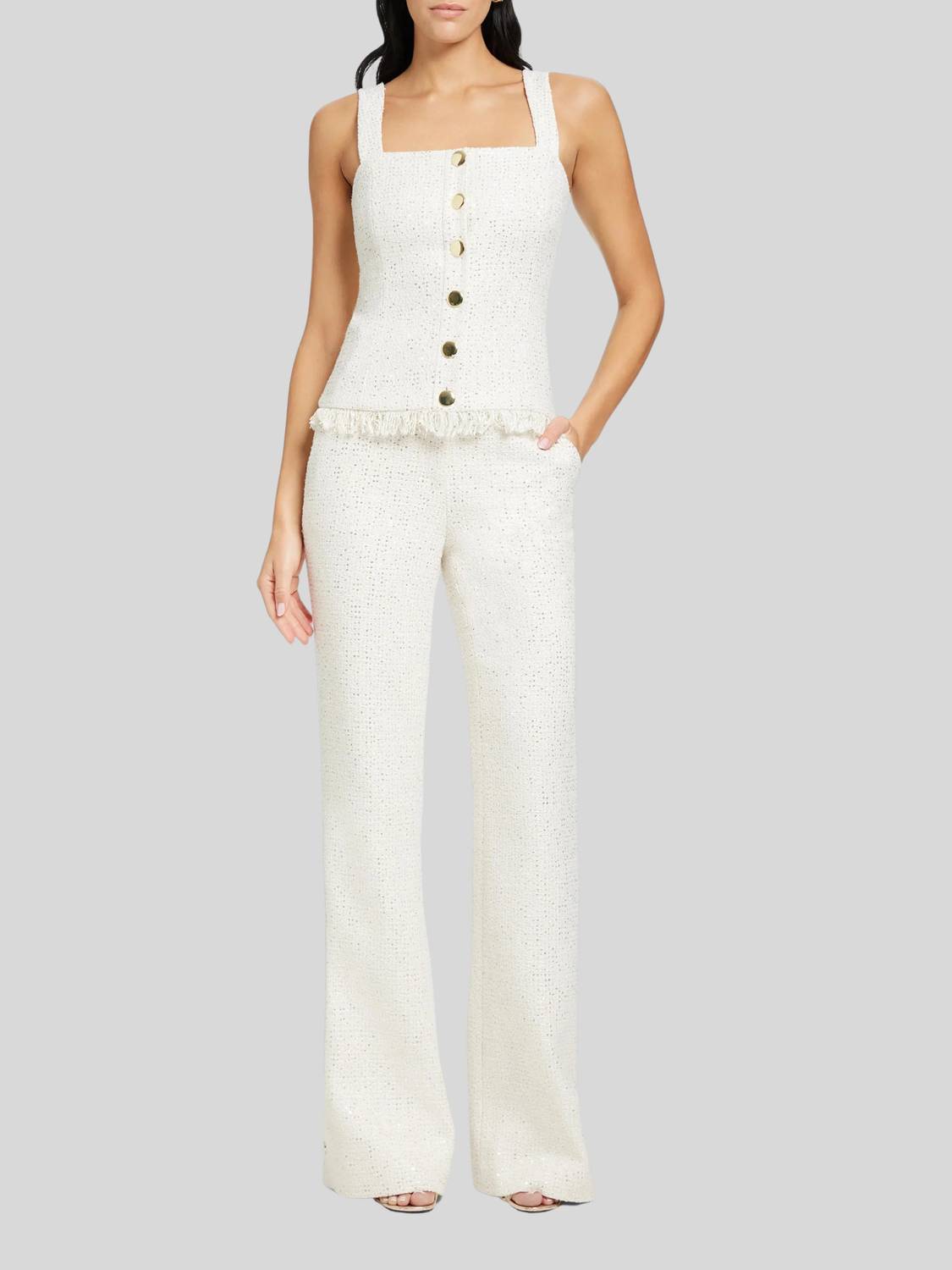 Toccin - Gracie Sequin Button Detail Pant