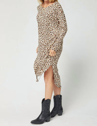 Entro - Leopard Midi Dress