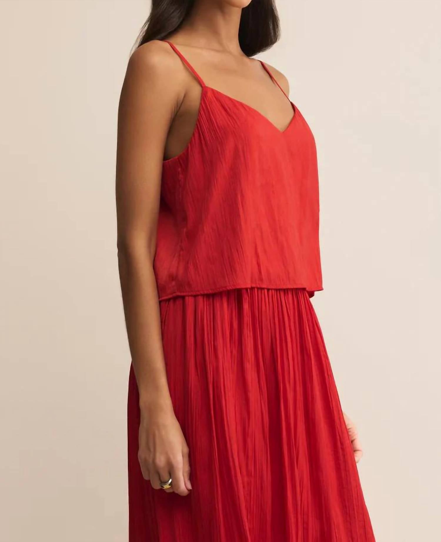Z Supply - Fiore Crinkle Satin Tank Top
