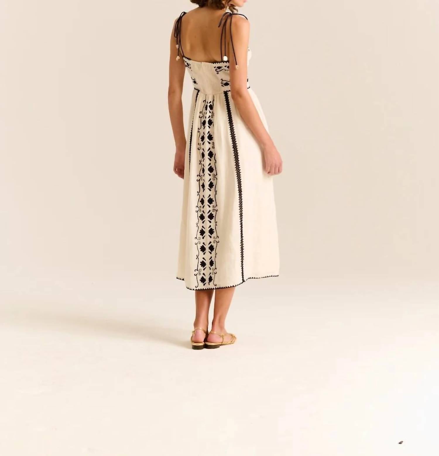 Carolina K - Allegra Linen Midi Dress