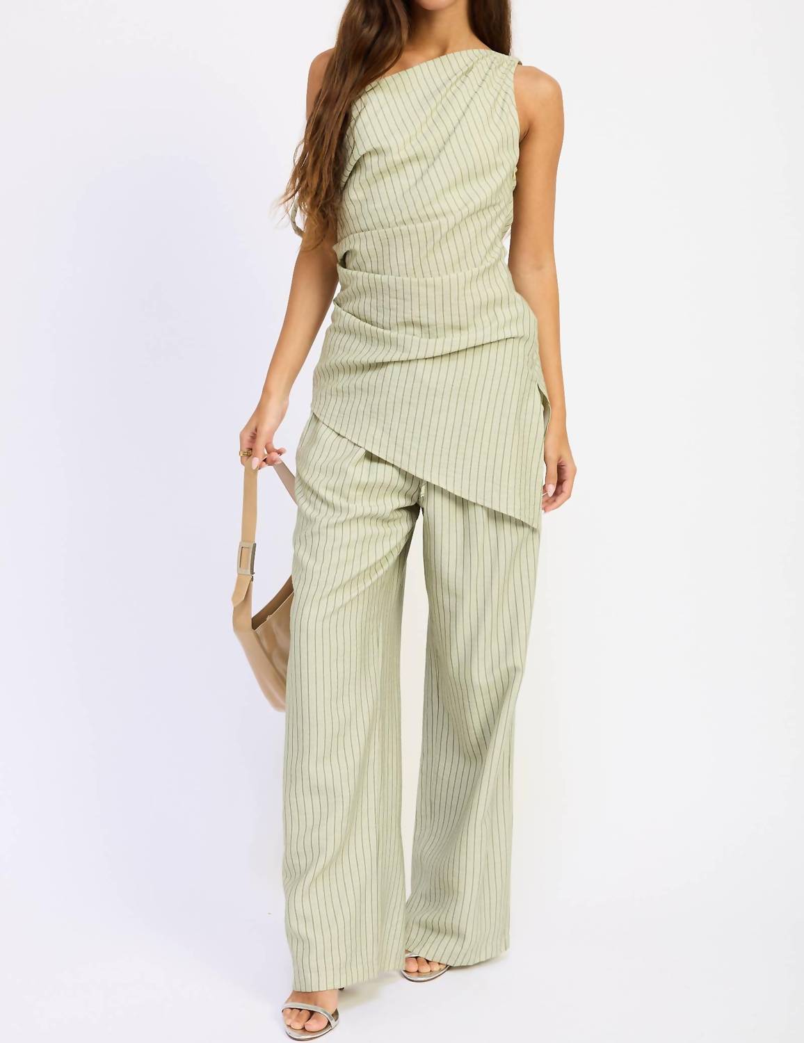 Emory Park - Wide Leg Pinstripe Pant