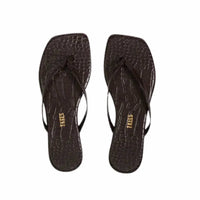 Tkees - Women's Square Toe Lily Croc Sandals