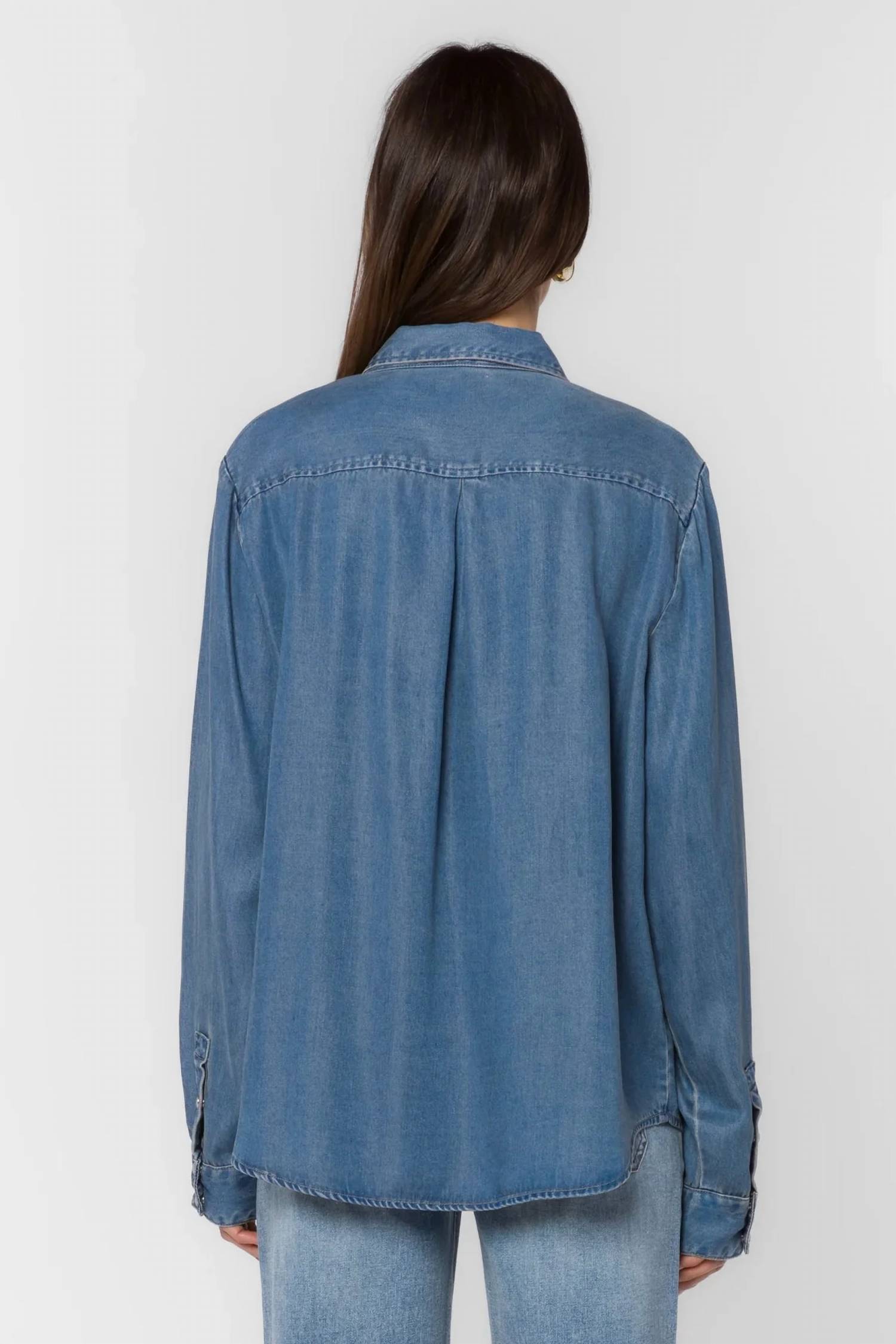 Velvet Heart - Darby Long Sleeve Snap Denim Shirt