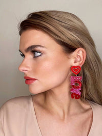 Allie Beads - Love Earrings