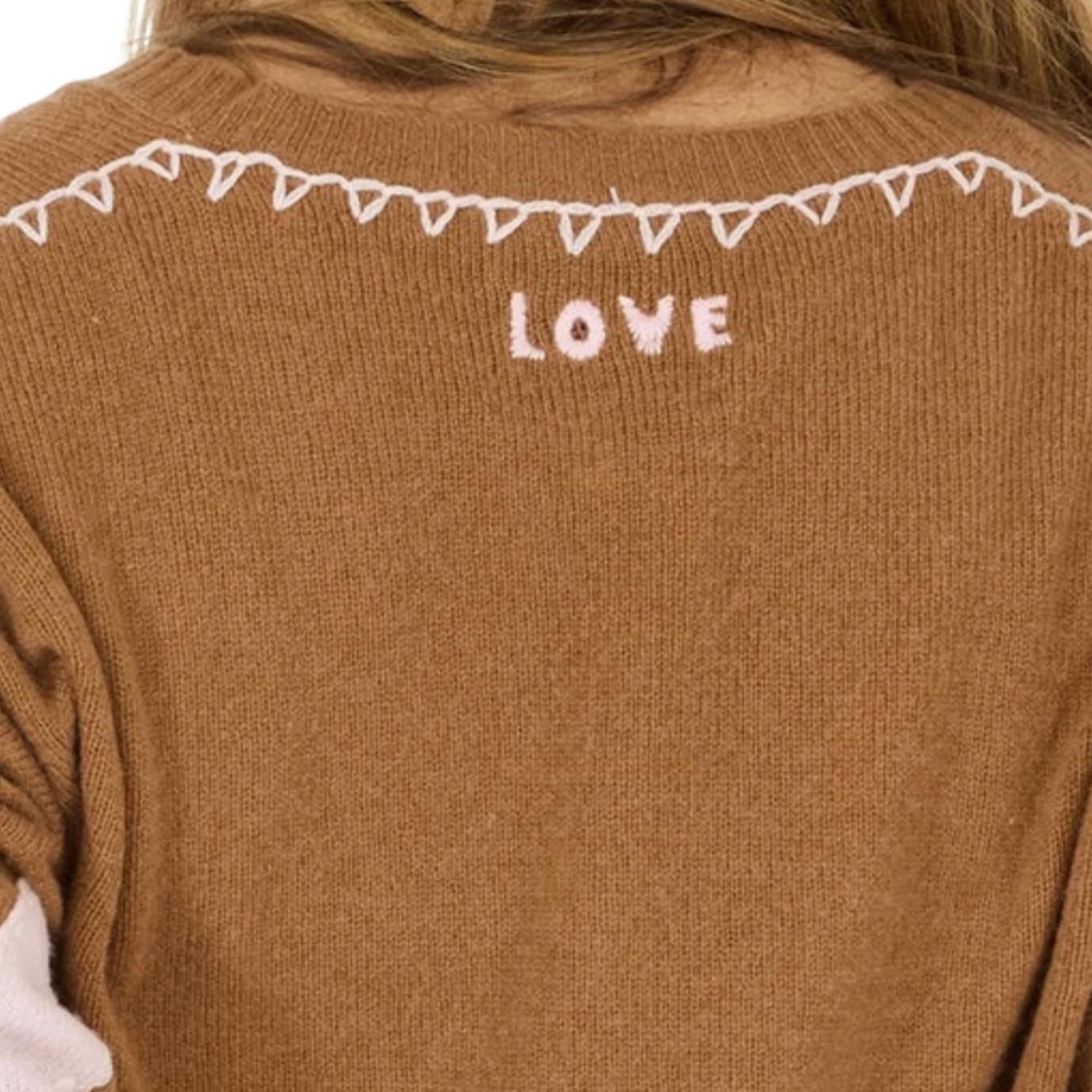 Kerri Rosenthal - Deep V-neck Love Sweater