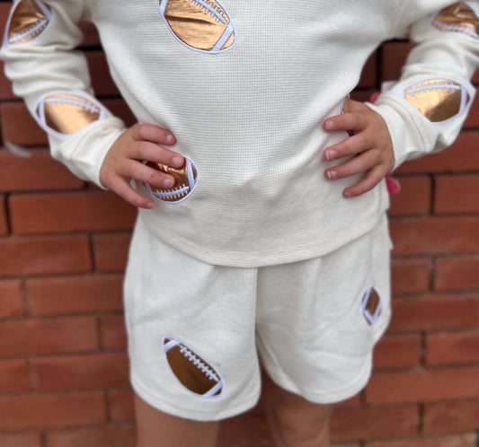 Paper Flower - Girl's Waffle Knit Top