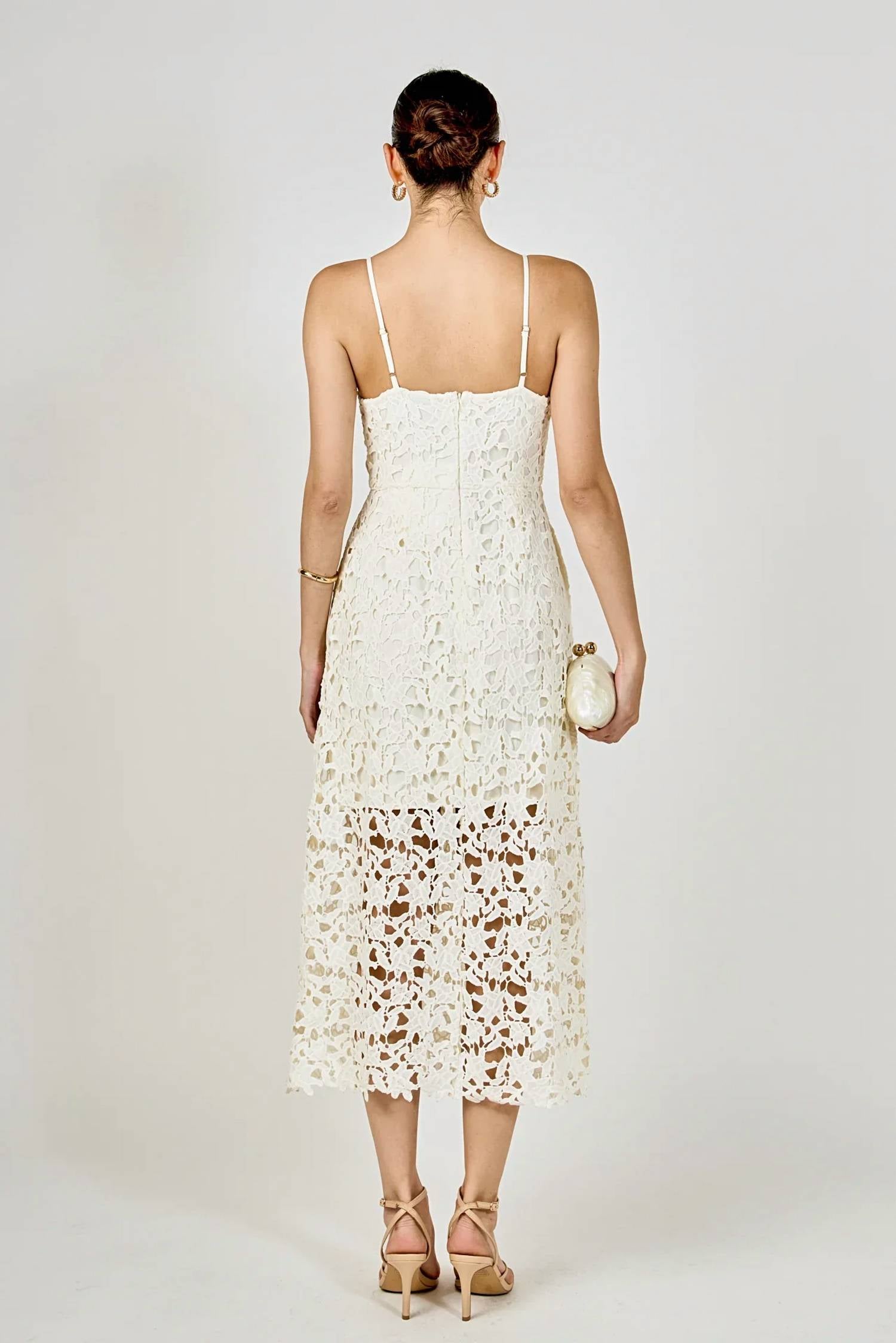 Endless Rose - Lace Midi Dress