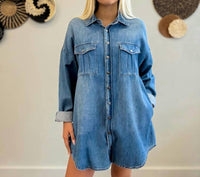 Risen - Women's Oversized Drifted Denim Jacket