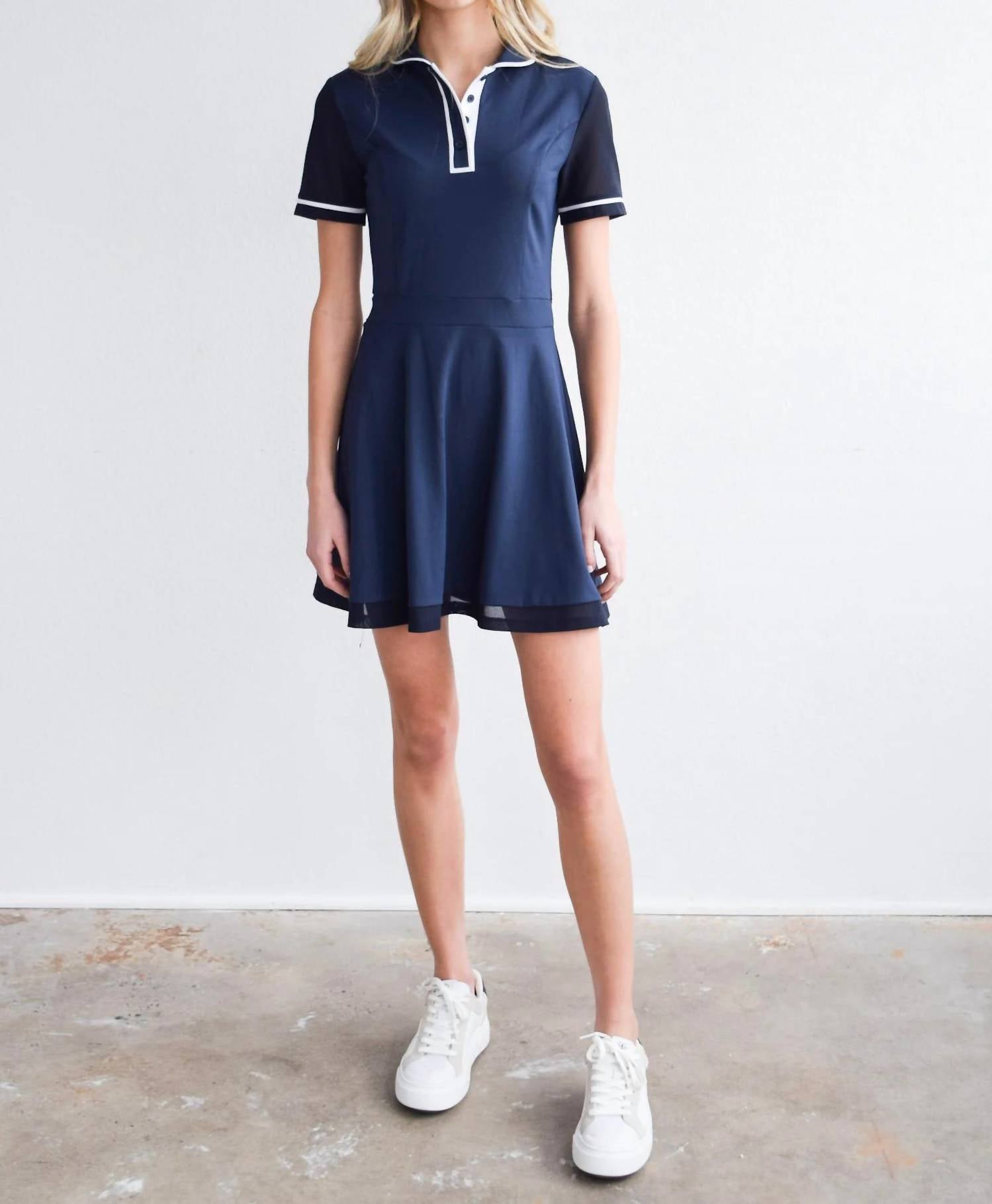 Never A Wallflower - Henley Button Dress