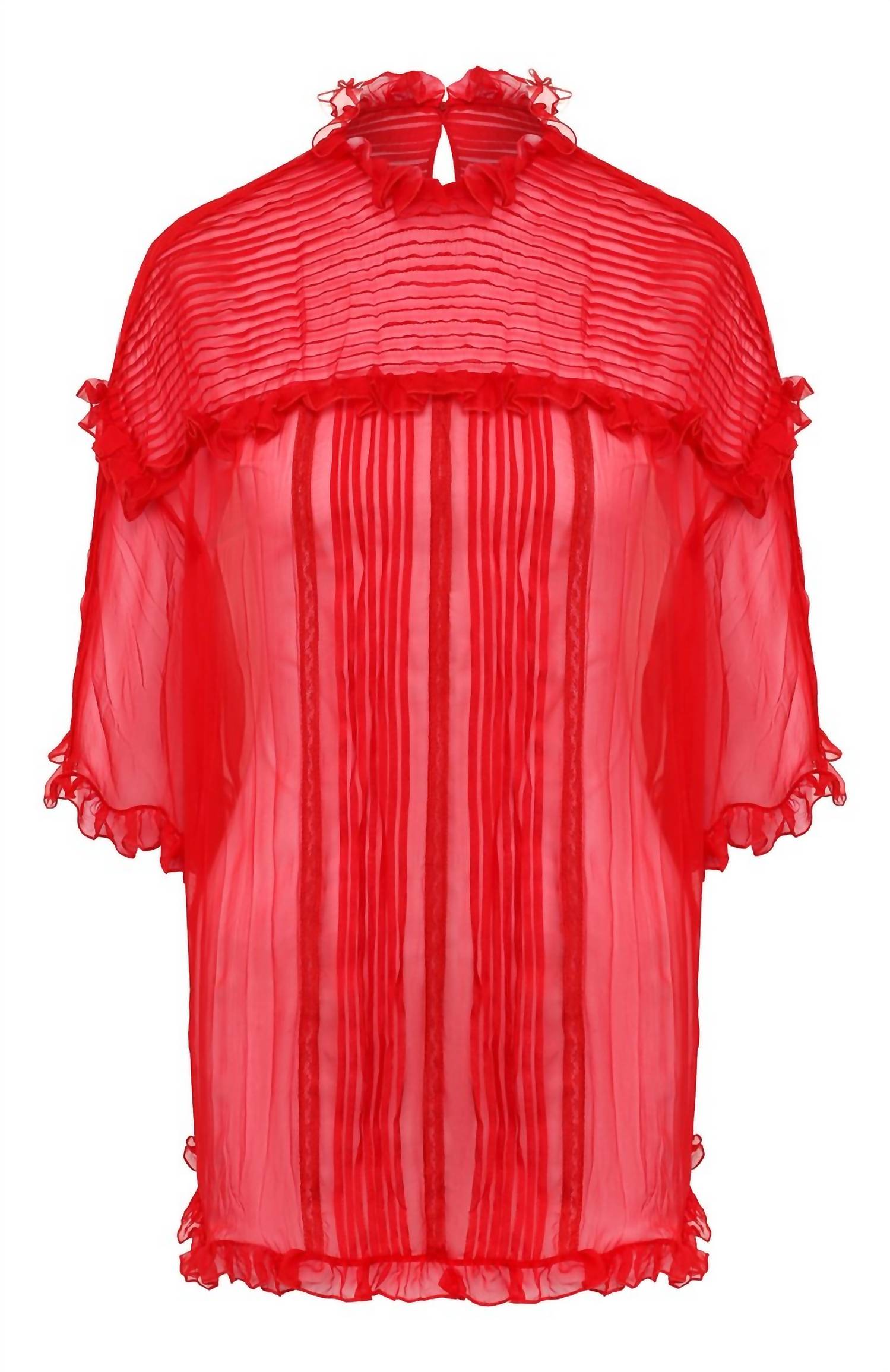 Valentino - Chiffon Ruffle Shirt