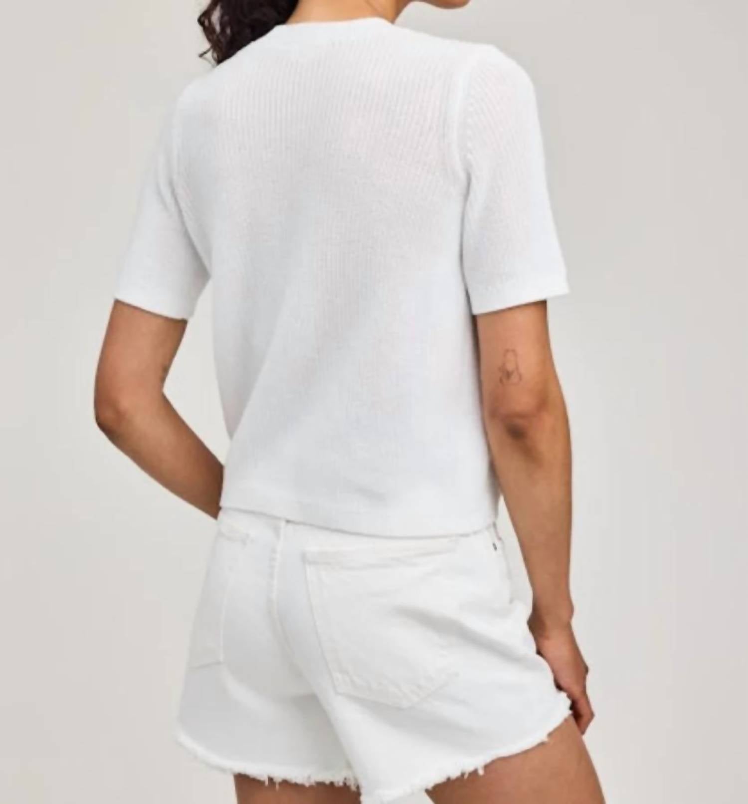 Gentle Fawn - Faye Short Sleeve Ribbed Sweater