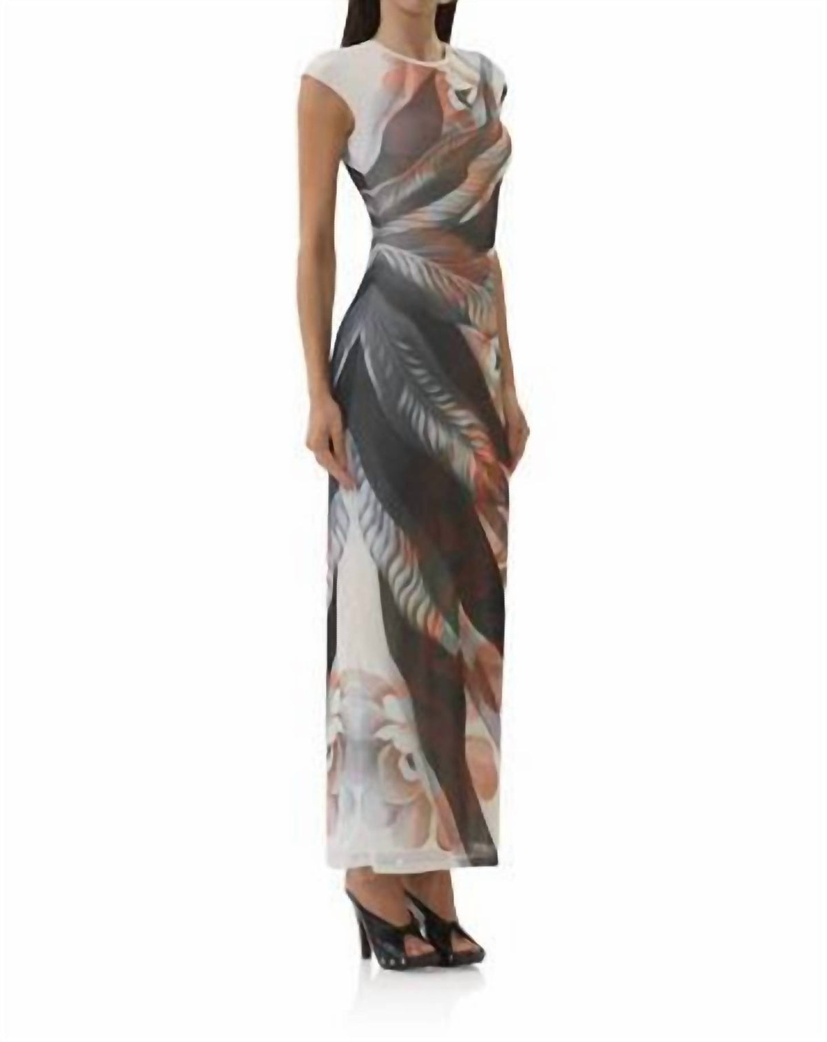 Afrm - Leaf Lotus Maxi Dress