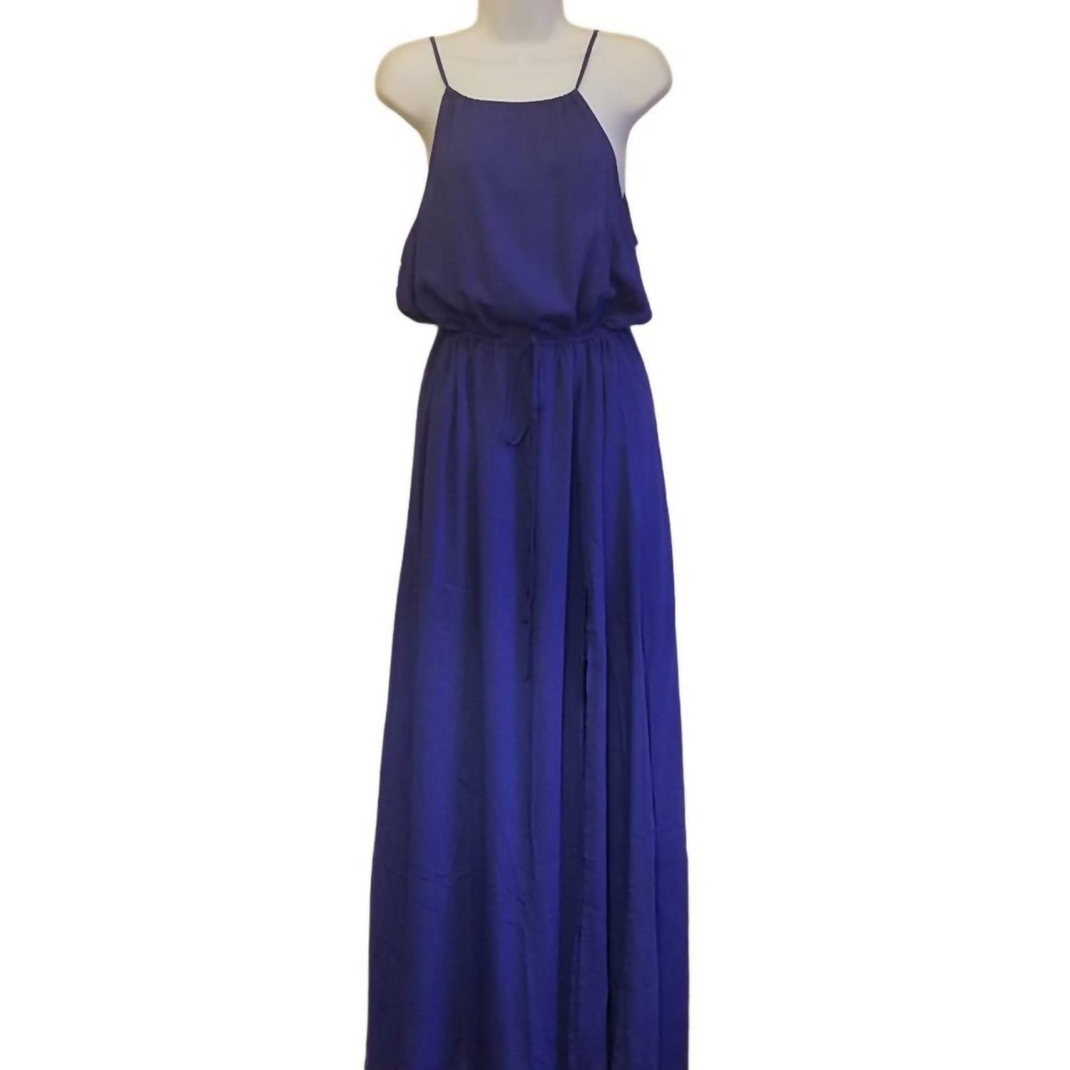 After Market - Women's Halter Maxi Dress - blue - clothing - dresses
