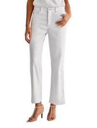 Ag Jeans - Brinley Crop Mid - rise Straight Jean - clothing - cotton - blend - jeans