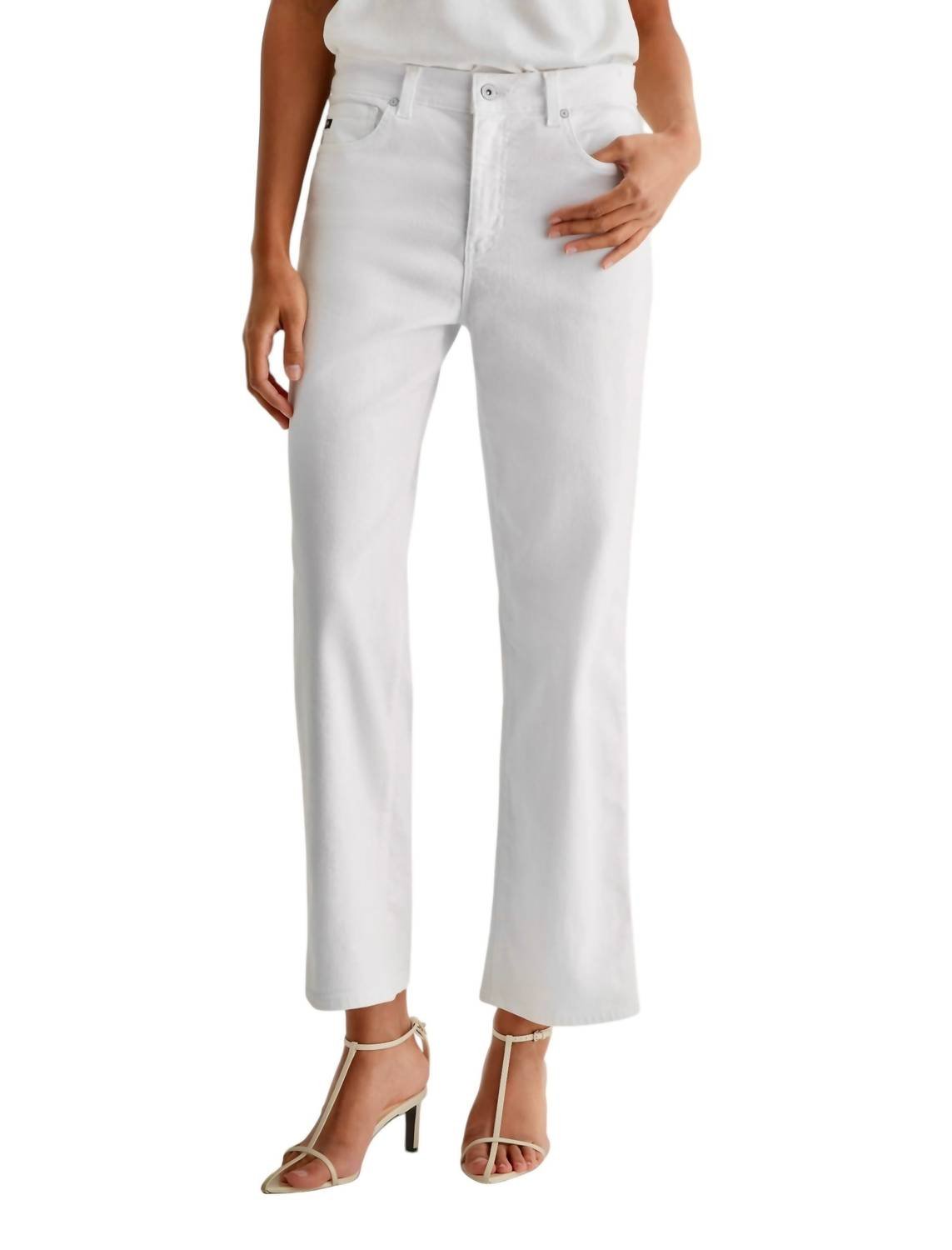 Ag Jeans - Brinley Crop Mid - rise Straight Jean - clothing - cotton - blend - jeans