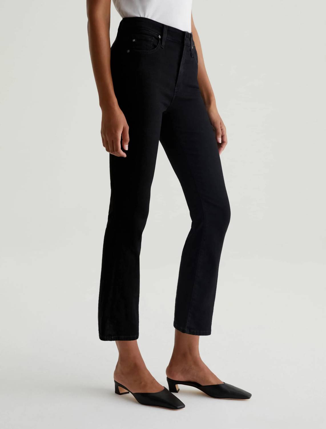 Ag Jeans - Farrah Boot Crop Mid-rise Jeans