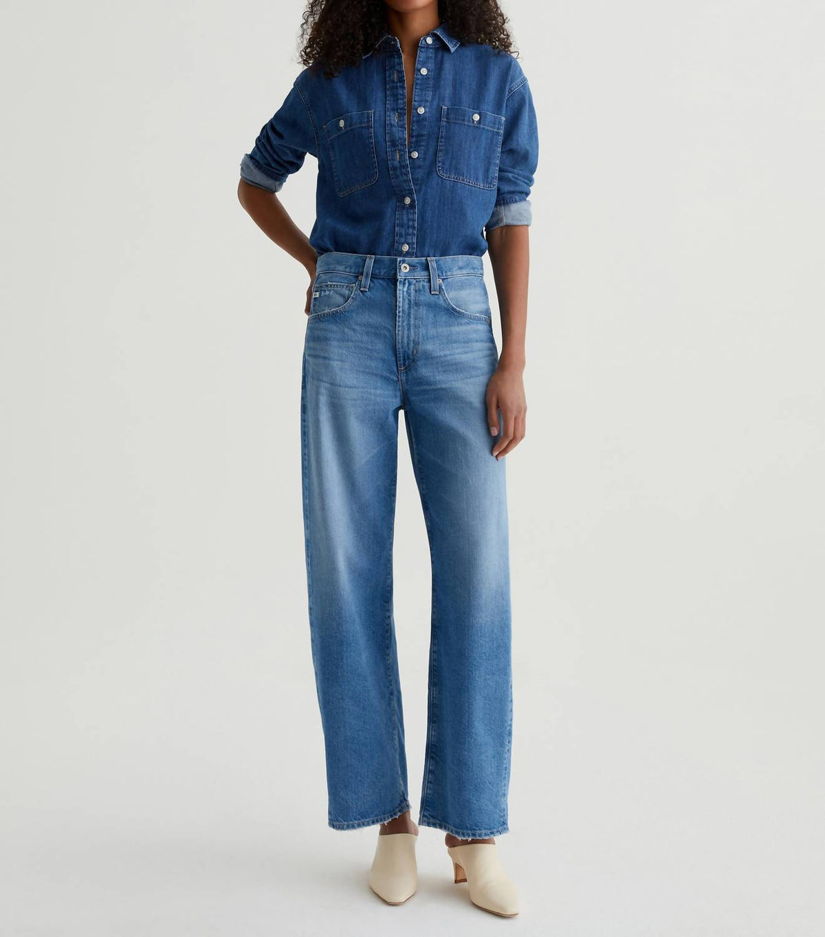 Ag Jeans - Hattie High Rise Barrel Leg Jeans