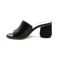 Agl - Women's Dorica Slide Heels Sandal - black - sandals - shoes