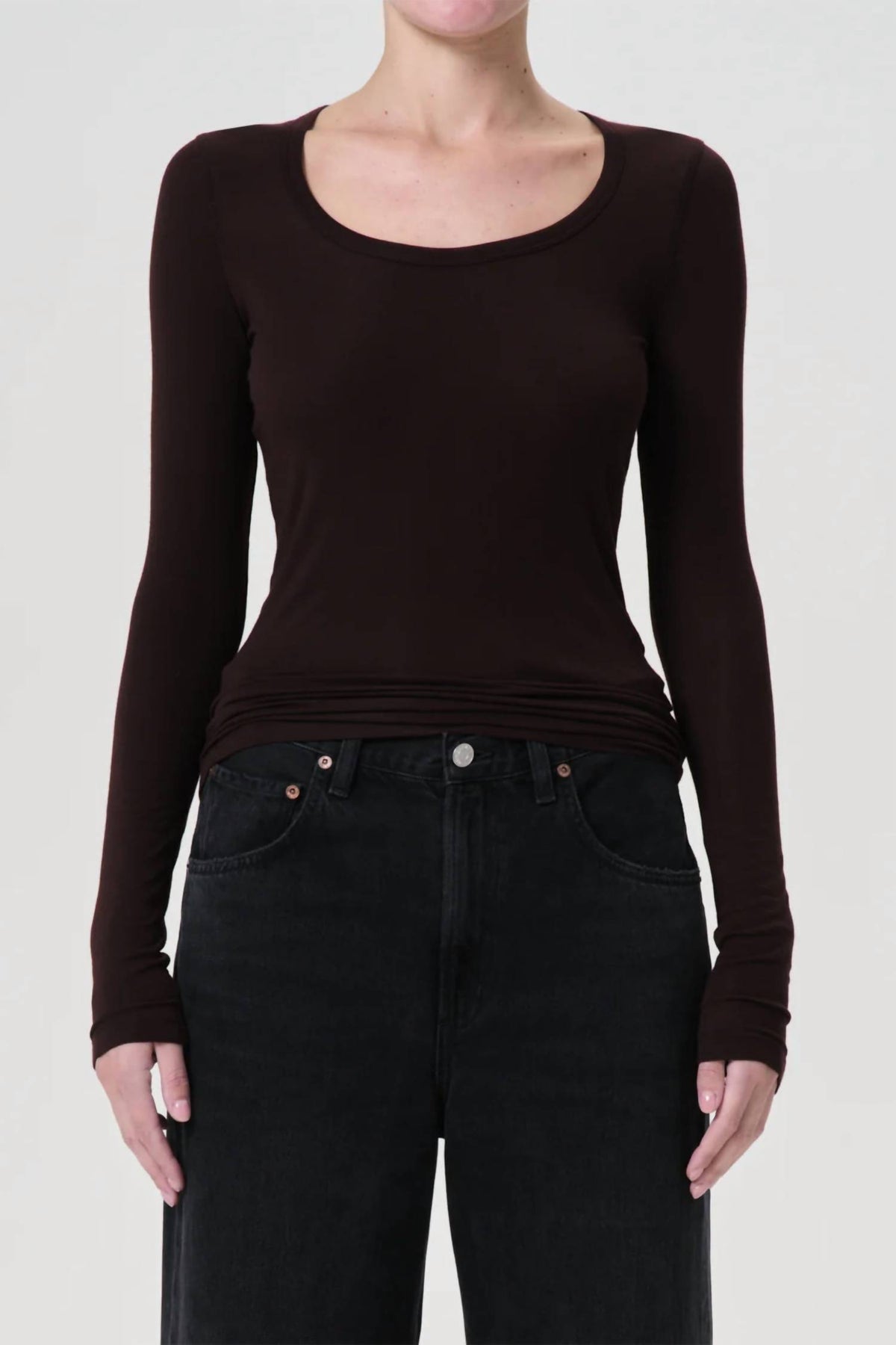Agolde - Corey Scoop Neck Tee
