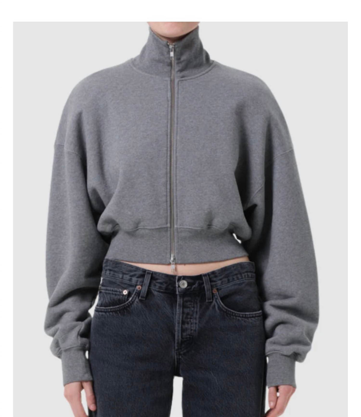 Agolde - DARBY ZIP UP SWEATSHIRT