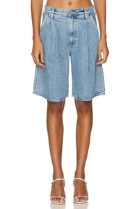Agolde - Ellis Trouser Short - blue - clothing - denim
