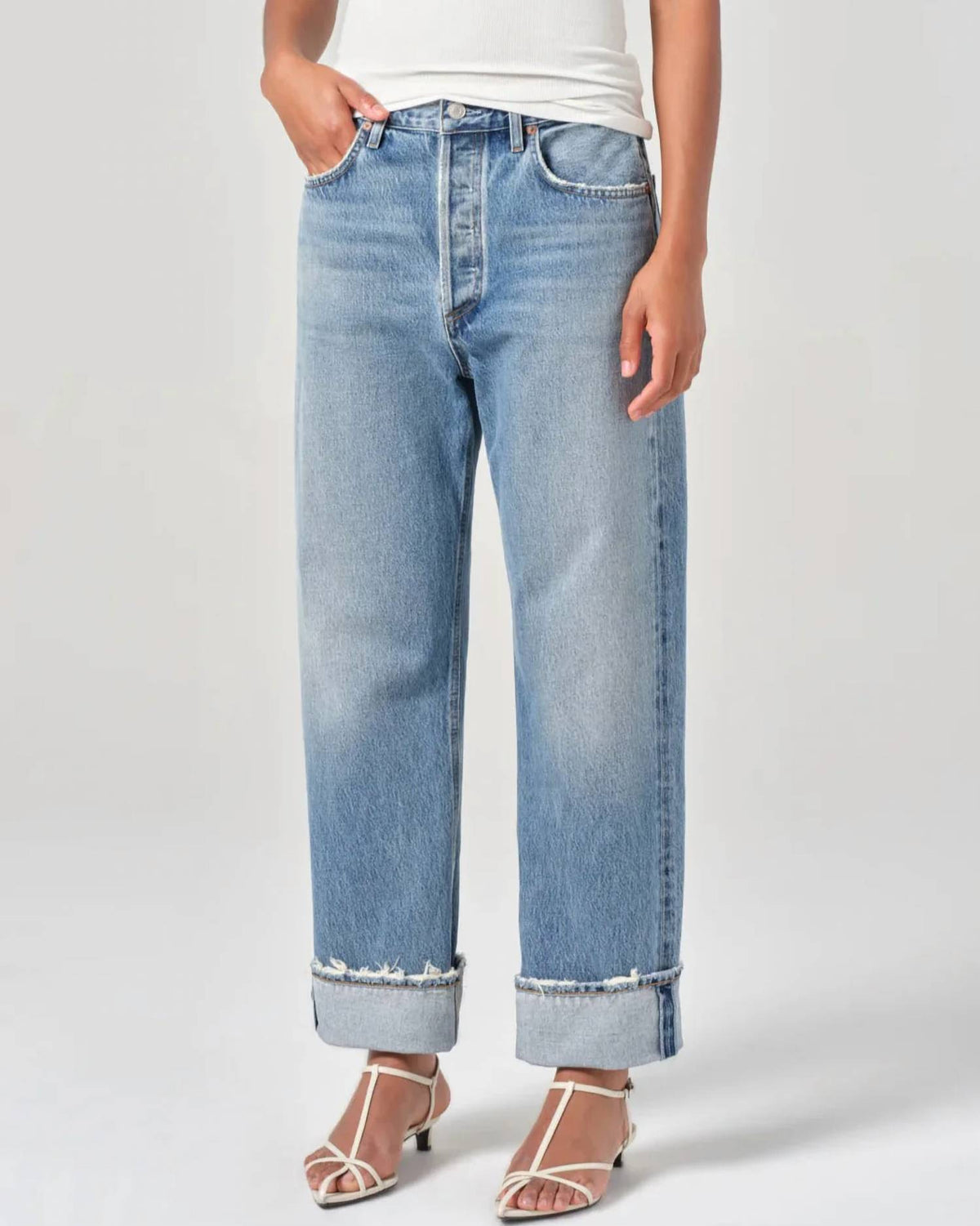 Agolde - Fran Low Slung Straight Jeans