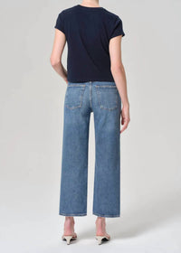 Agolde - Harper Crop Jeans - blue - clothing - cotton