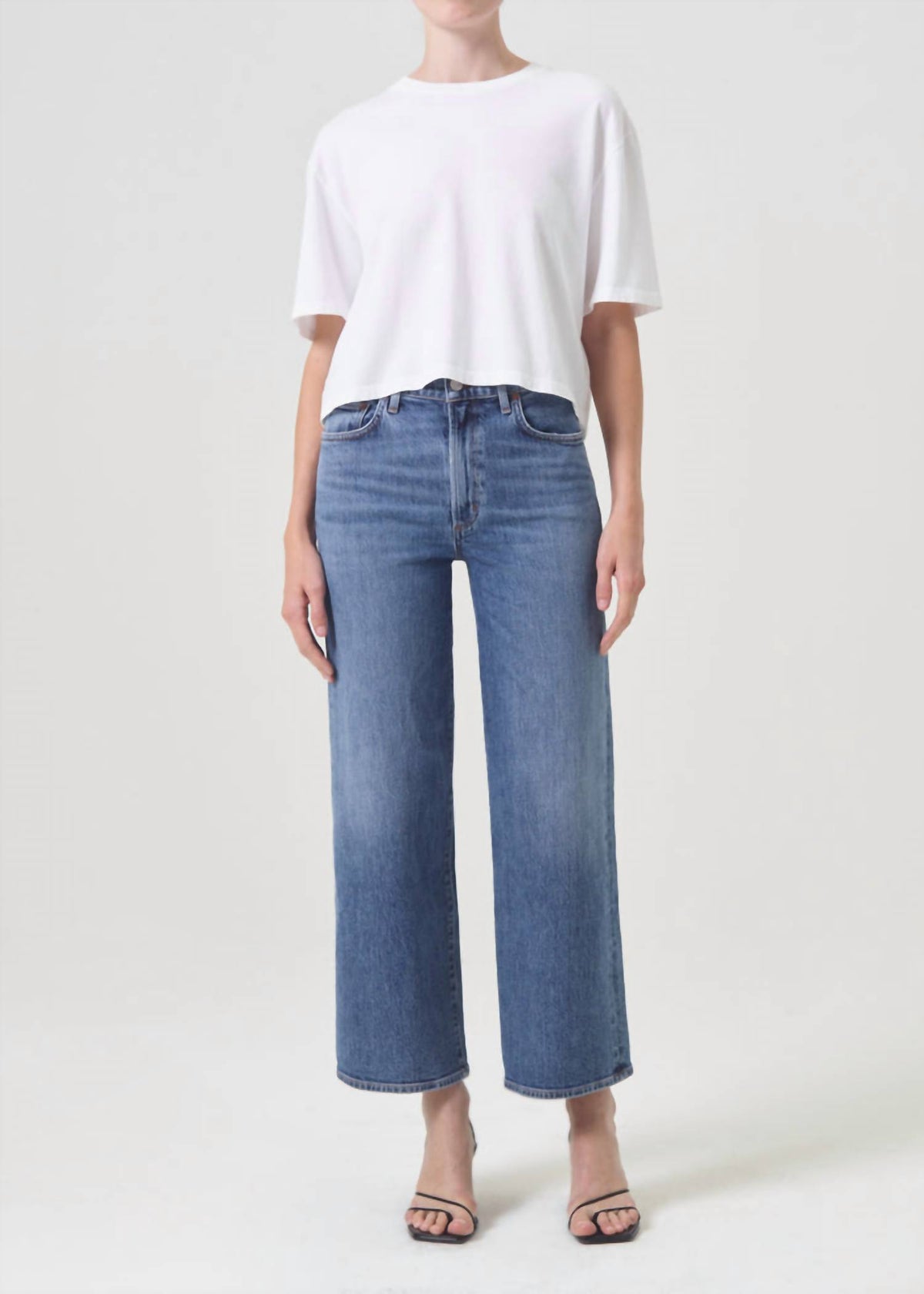 Agolde - Harper Crop Mid Rise Relaxed Straight Jean