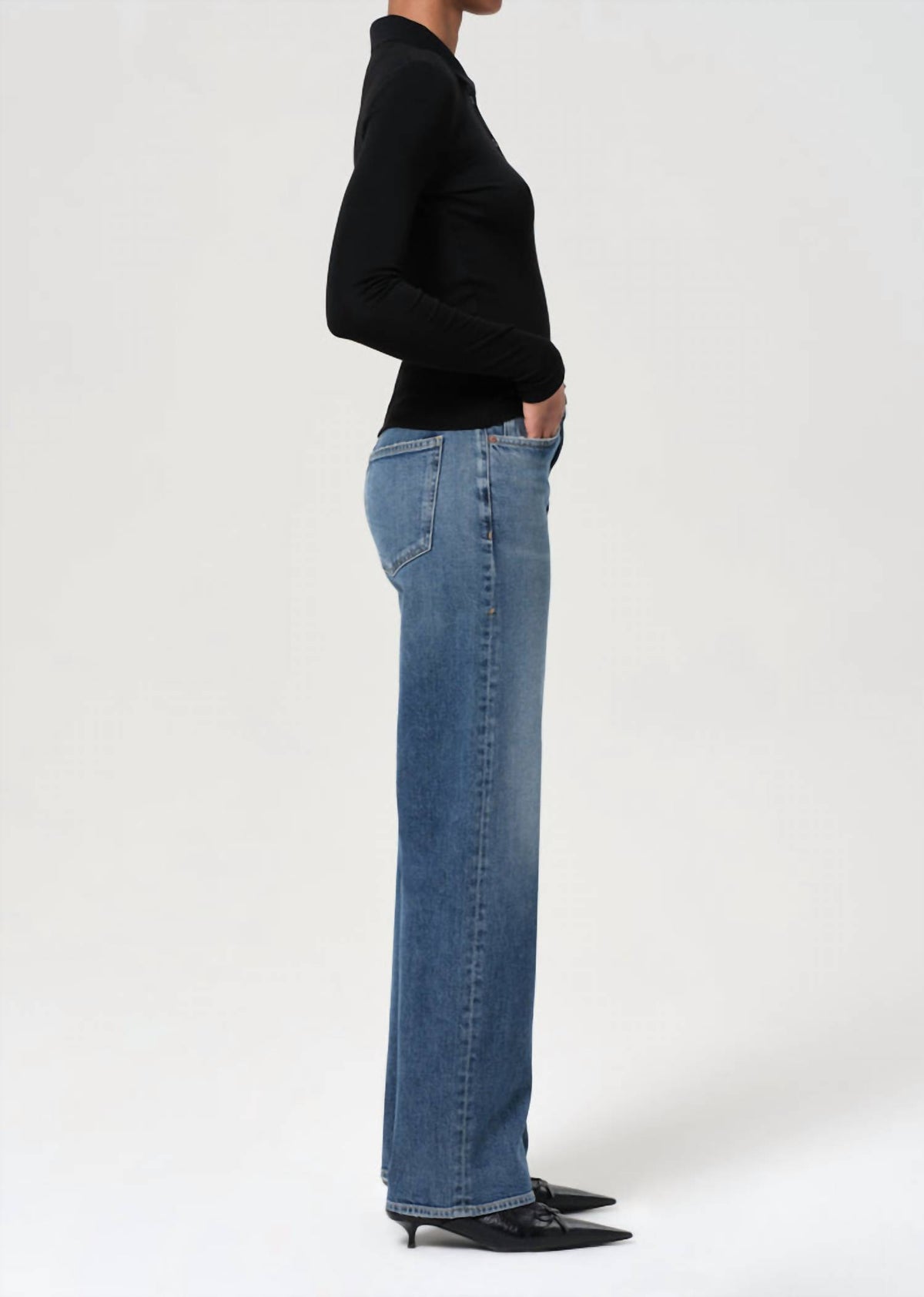 Agolde - Harper Mid Rise Relaxed Straight Jean