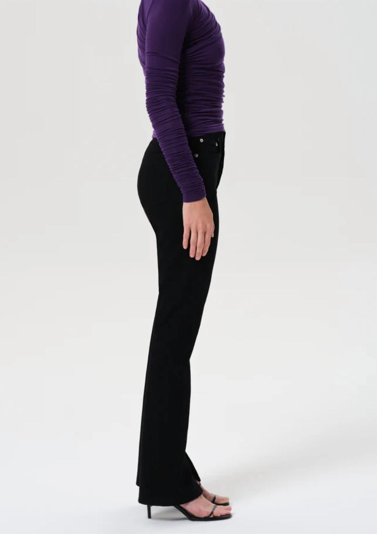 Agolde - Ingram Split High-rise Skinny Jeans