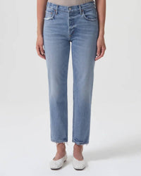 Agolde - Women's Kye Mid-rise Stretch Straight-leg Jeans