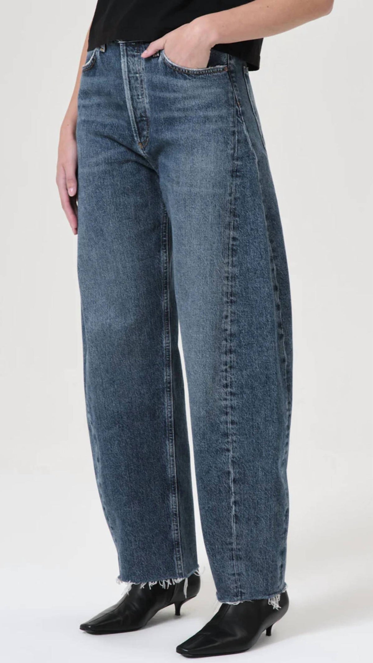 Agolde - Luna High Rise Piece Taper Jeans