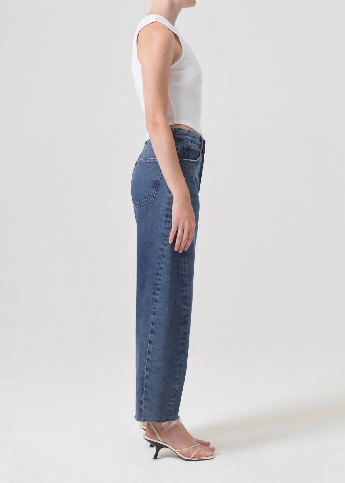 Agolde - Luna High Rise Pieced Taper Jeans